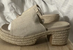 BAMBOO Miso Sandals High Heels Chunky Platform Wedges Sz 9 NEW - Picture 1 of 5