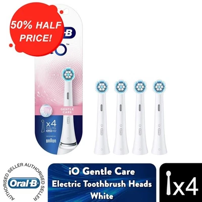 Oral-B iO Series Gentle Care Toothbrush Refill Replacement Heads White, 4 Pack - Image 1 of 4