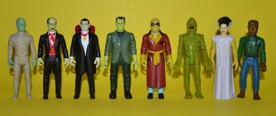 Super7 ReAction UNIVERSAL MONSTERS SET Frankenstein, Dracula, Phantom, Wolf Man - Image 1 of 3