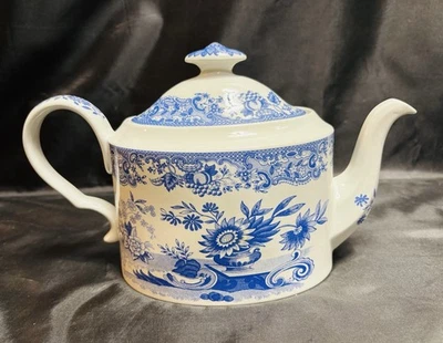 Spode Blue Room Collection Blue & White Transferware “May” Porcelain Teapot - Image 1 of 4