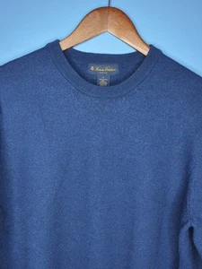 Brooks Brothers Stretch Boys XL Merino Wool Blue Sweater Crewneck - Picture 1 of 4
