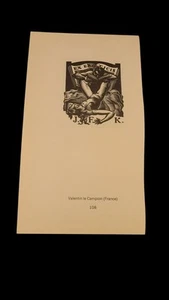 Ex Libris Erotics Book Plates Stefan Mrozewski Poland/Valentin Le Campion France - Photo 1/2
