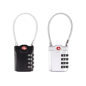 2 Pcs Open Alert Indicato Steel Travel Padlocks Compatible Travel Luggage Locks - Afbeelding 1 van 12