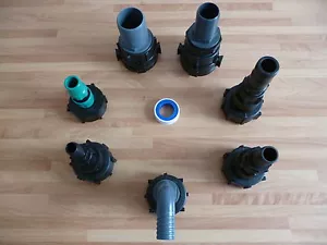 Adaptador IBC a la cola de manguera tanque de agua hoselock tanque de aceite de montaje IBC - Imagen 1 de 8