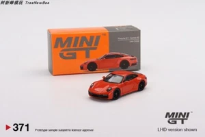 MINI GT 1:64 Porsche 911 (992) Carrera 4S Lava Orange Car in box - Picture 1 of 6
