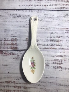 VTG Homer Laughlin Kitchen Kraft Ovenserve Floral Spoon Chip Crazing - Picture 1 of 4