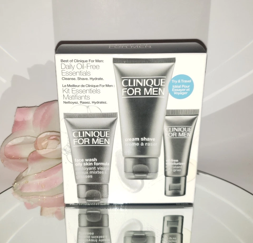 Clinique Set Oil Essentials For Men 3pc Minis Kiehls Face Fuel