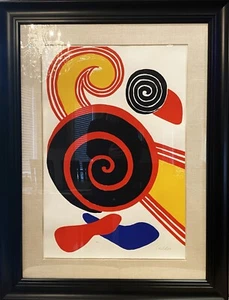 Alexander Calder, c. 1969 Orig. Hand-Signed Lithograph On BFK Rives Paper, COA! - Picture 1 of 19