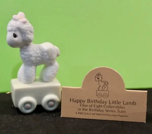 Precious Moments Birthday Train One Lamb Happy Birthday Little Lamb w/ Box - Picture 1 of 8