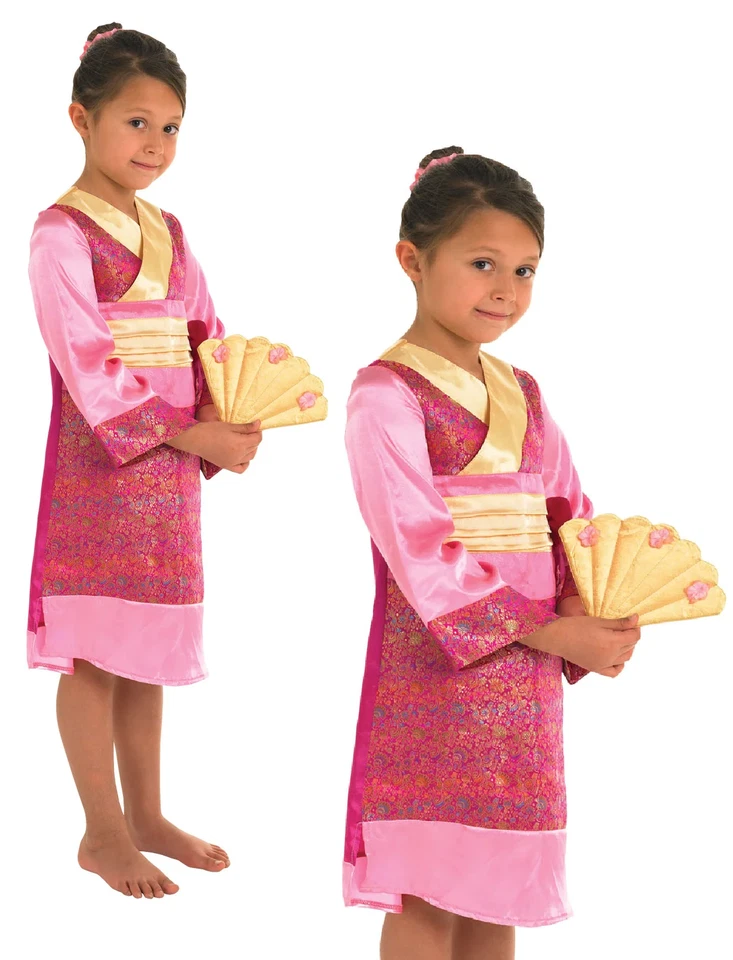 Disfraz de princesa oriental para niños muñeca geisha china disfraz conjunto Foto 1 de 1