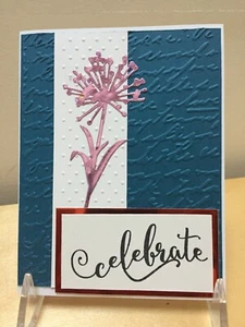 Wildblumenfeier Explosion: Handgefertigte Grußkarte  - Bild 1 von 2