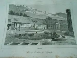 Gravure 1843 - Mexique Cour de la ferme de Salgado - Bild 1 von 1