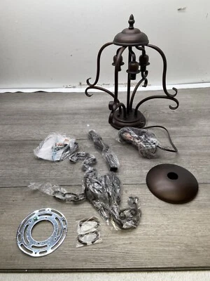 Millennium Lighting 1323-RBZ Fulton 3-Light Dual Mount Pendant READ** - Image 1 of 4