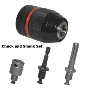 Enhanced Drill Performance Metal Heavy Duty 13mm Drill Chuck Hex Shank Adapter - Picture 1 of 48
