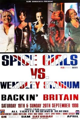 Spice Girls poster - Backin' Britain - Original Large 60"x40" - Image 1 of 2