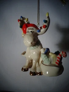 Lenox 2006 Annual Christmas Ornament Merry Mooseclaus New In Box - Picture 1 of 5