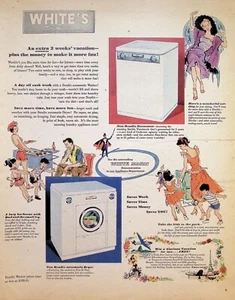 VINTAGE 1950s Print Ad ~ White's Auto Stores ~ The Home of Greater Values... - Picture 1 of 1