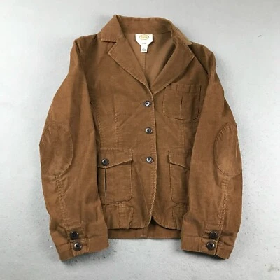 Talbots Jacket Womens 6 Brown Corduroy Button Up Long Sleeves Collared - Image 1 of 4