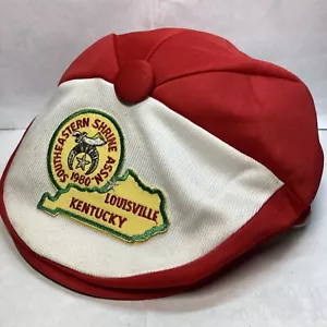 Vintage 1980 Southeastern Shrine Association Louisville Kentucky Red Hat Cap - Picture 1 of 12
