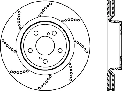 Rotor de freno de disco StopTech-preferido trasero para Lexus IS F 128.44163 2008-2014 Foto 1 de 3