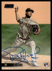 2021 Stadium Club Autographs Black Foil #SCBALP Luis Patino /25 