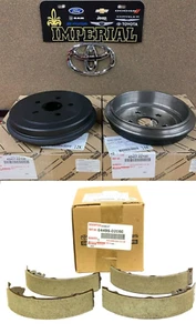 2003-2008 TOYOTA COROLLA NEW REAR BRAKE KIT DRUMS AND SHOES GENUINE OEM - Bild 1 von 5