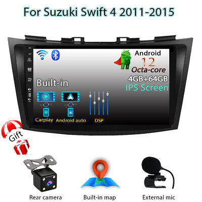 Android 12 Car Stereo Autoradio For Suzuki Swift 4 2011-2015 GPS Carplay DSP RDS • 209.65€