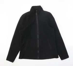 St Michael Womens Black Jacket Size 10 Zip - Picture 1 of 10