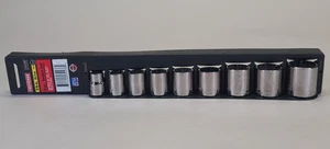 Craftsman 9 Piece Socket Set 3/8" To 7/8" No. 34438 12 pt USA Made Standard - Picture 1 of 7