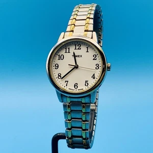TIMEX 2020 Women’s Fashion Quartz Stretch Bracelet Wristwatch Indiglo Working - Picture 1 of 18
