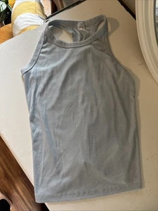 Girls Ribbed Light Blue Tank - Picture 1 of 5
