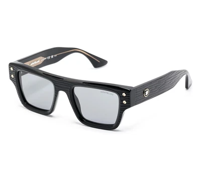 全新勃朗峰 MB0253S-011 太阳镜 52 毫米 100% 正品 — 第 1/4 张图片