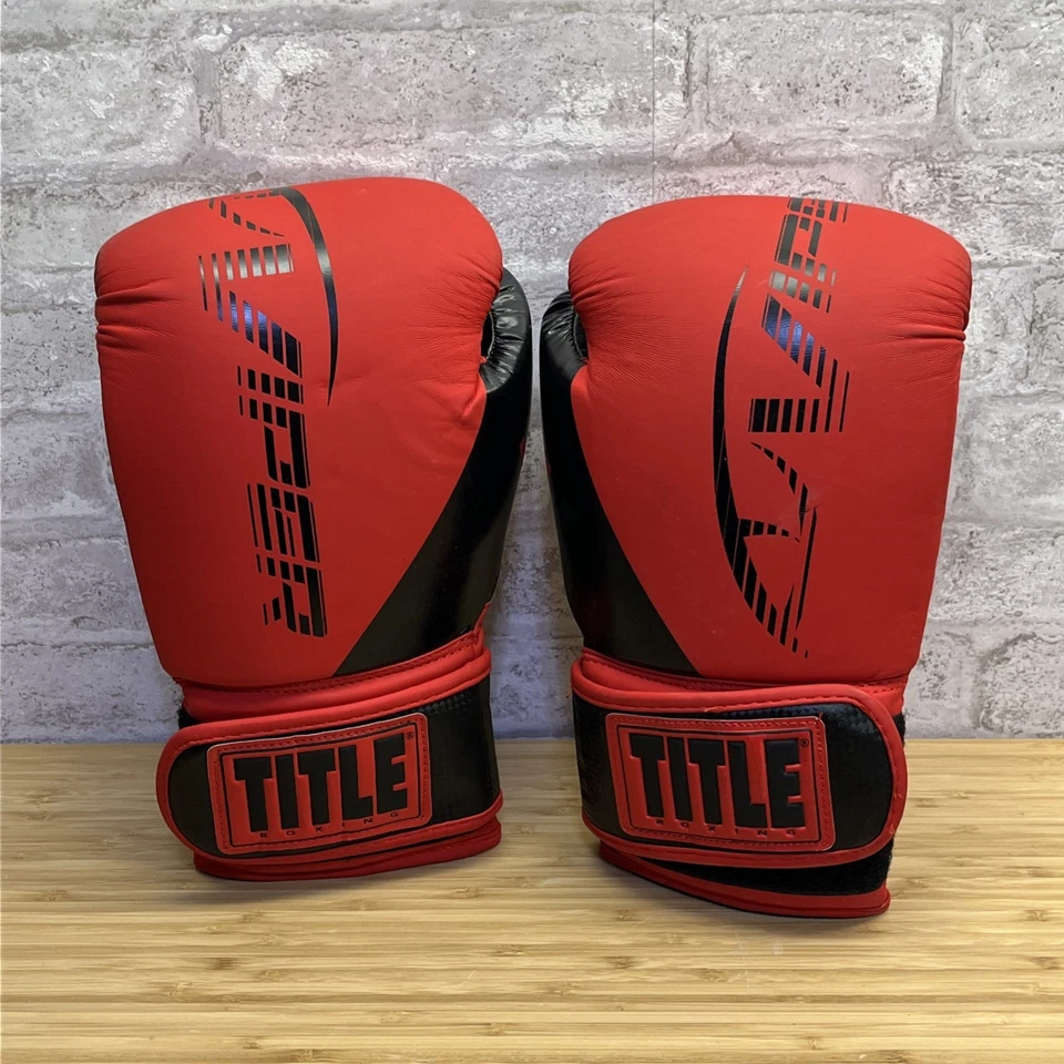 Title Boxing Gloves Viper | 16 Ounce | Red & Black - Image 1 of 4