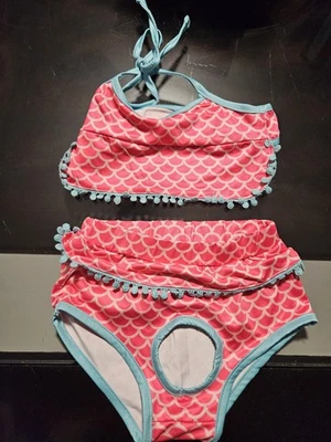 Pink S Dog Bikini Set - Image 1 of 3