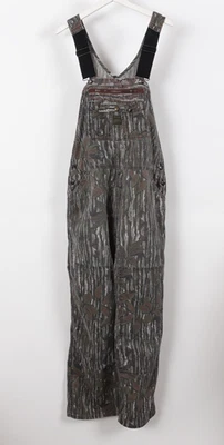 Vintage Liberty Overalls Mens 40x32 XL Realtree Camo Double Knee Carpenter USA - Image 1 of 4