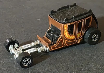 1977 Hot Wheels Stagefright Caixão Coach Dragster Marrom Preto Malásia - Imagem 1 de 3