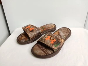 Under Armour Camo 4D Foam Cushion Side Sandals Size 7y - Picture 1 of 11