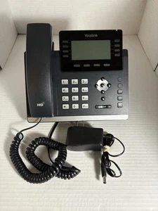 Yealink SIP-T43U IP Phone Black 3.7" Display USB 2.0 Dual-Port Gigabit Ethernet - Photo 1/5