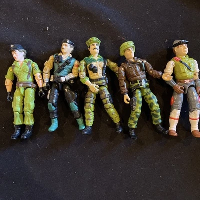 Lote de 5 figuras de acción vintage de GI Joe años 80 solo sin accesorios Foto 1 de 4