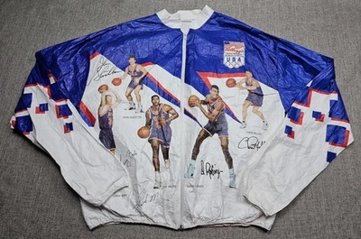 Vintage USA Basketball Jacket Mens Large Olympics Dream Team Kellogg's Tyvek 90s - Image 1 of 4