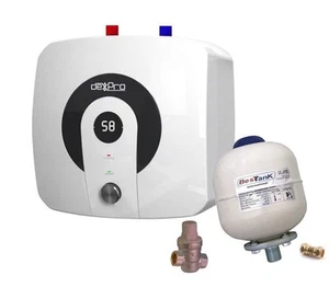 15 Litre Under Sink Electric Unvented Water Heater 15L + EXPANSION VESSEL + PRV - Picture 1 of 7