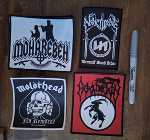 PATCH BUNDLE X4 GOATMOON MOHAREBEH MOTORHEAD NOKTURNE BLACK METAL NSBM ABSURD - Picture 1 of 1