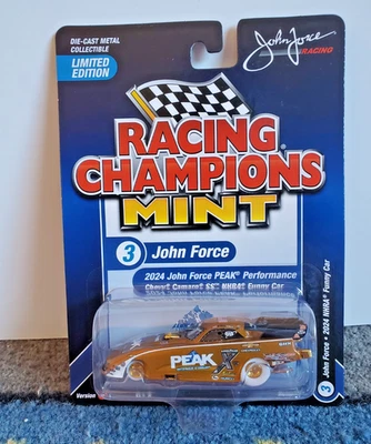 Racing Champions Como Nuevo 2025 John Force-Gold Chase Peak NHRA Divertido Coche Camaro Nuevo. Foto 1 de 4