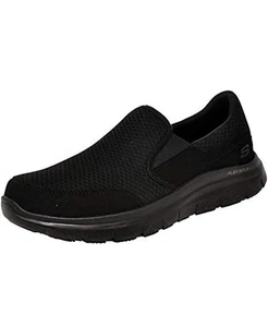 Slip Resistant from Skechers Work Relaxed Fit Memory Foam Black Size 9 Men's - Picture 1 of 5