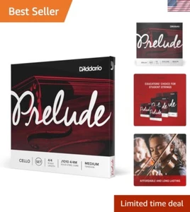 Warm Tone D'Addario J1010 Prelude Cello Strings, Solid Steel Core for Students - Picture 1 of 8