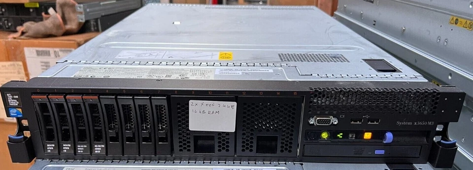 USED | IBM System x3650 M3 2x Intel Xeon E5620 2.40GHz 16GB RAM 4x Empty Cadds - Image 1 of 4
