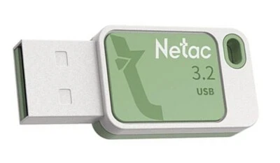 Netac 128Gb USB Flash Drive USB 3.2 UA31 Silver & Green Memory Stick   (UK) BNIP - Image 1 of 4