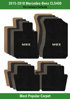 Alfombrillas delanteras y traseras Lloyd Ultimat para Mercedes-Benz CLS400 '15-18 con apliques MBZ Foto 1 de 4