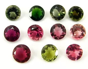 8.40 Ct Natural Tourmaline Loose Gemstone 6.00-6.18 mm Round 11 Pcs Lot - 22782 - Picture 1 of 2