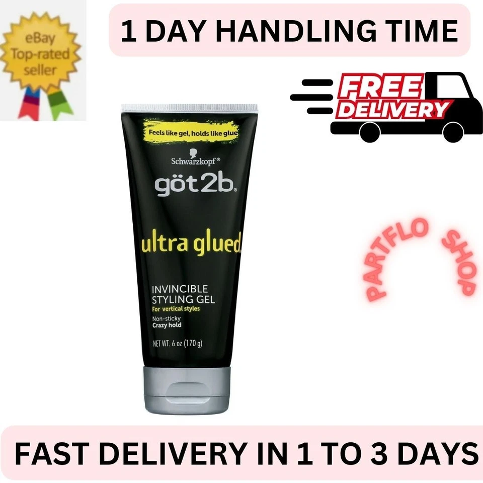 Got2b Ultra Glued Invincible Styling Hair Gel 6 oz  - Image 1 of 4